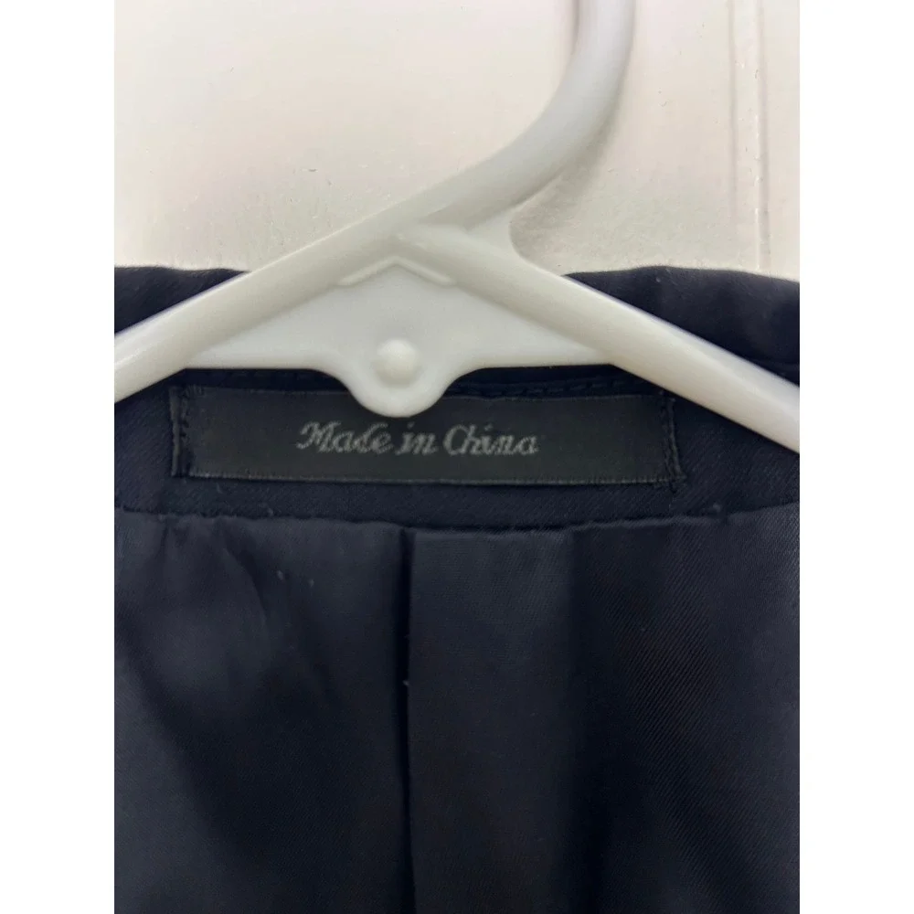 Calvin Klein Blazer Mens 40R Navy Blue Wool Two Button Suit Jacket Professional